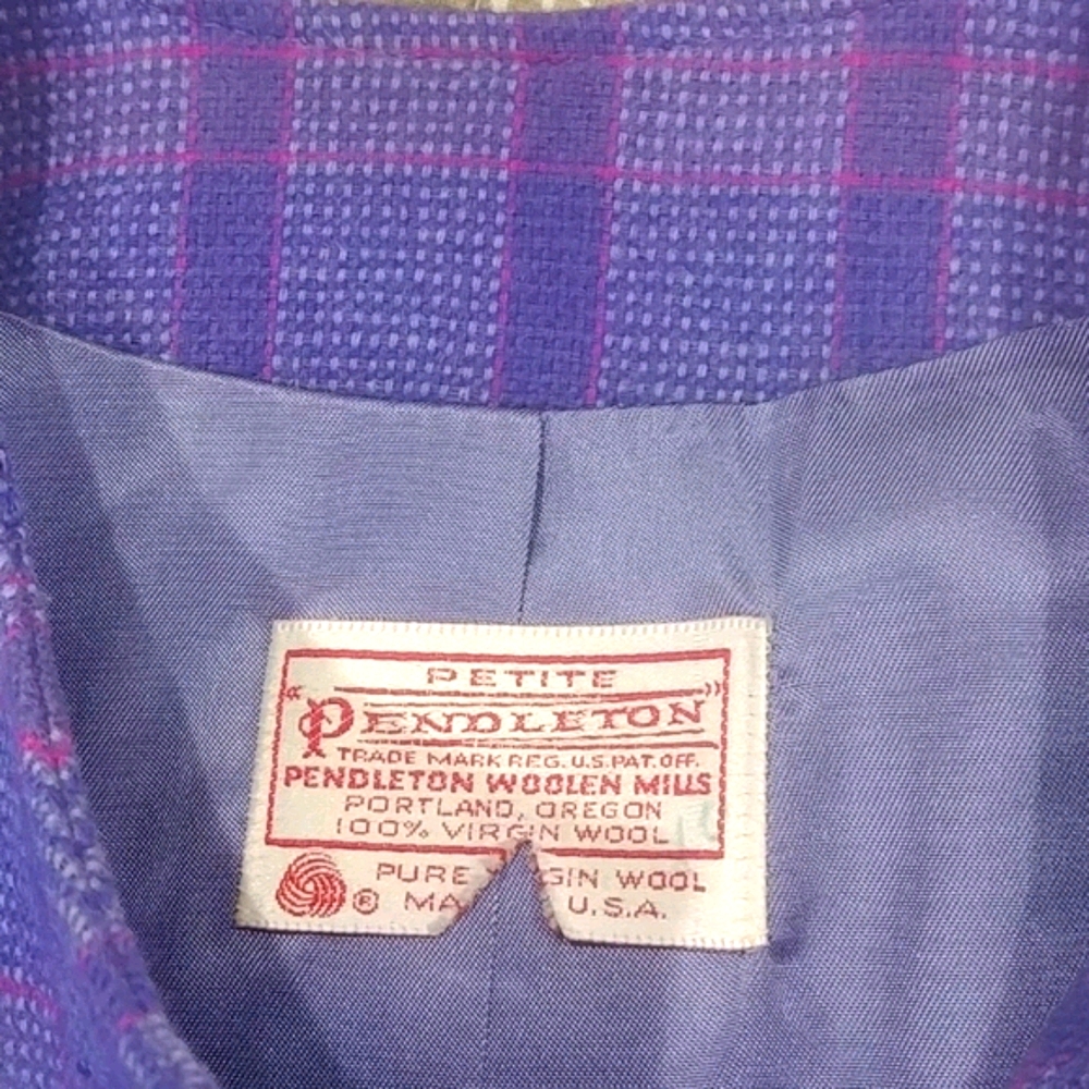 Pendleton Wool 4 Button Plaid Jacket - image 3